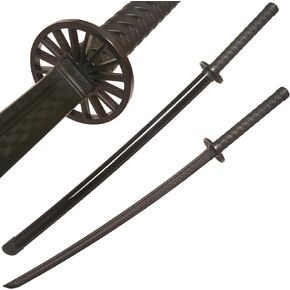 Cold Steel Polypropylene Plastic Sword Black 39 inches, Used for Cosplay, Daily Practice, Gift, Party Decoration