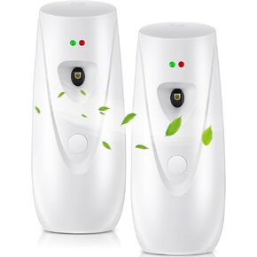 موزع رذاذ معطر هواء أوتوماتيكي مكون من قطعتين من Qualirey، موزع عطر أبيض مثبت على الحائط بسعة 10 أونصة / 300 مل، يمكن استخدام الروائح العلاجية والمنزلية للاستخدام المنزلي ومركز التسوق والفندق وغرفة النوم in Kuwait