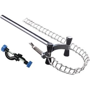 Lab Chain Clamp Holding 40-180mm (1.6"-7") with Stand Clamp Holder Bosshead for Fixing Beaker, Securing Cylindrical Glassware