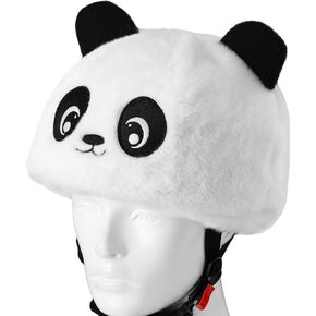 Ski Helmet Cover Panda Motorcycle Helmet Covers Decorative Animal Plush Helmet Cover Cute Helmet Decoration Suitable for Helmets of Ski Snowboard Skateboard Motorbike Motorcycle