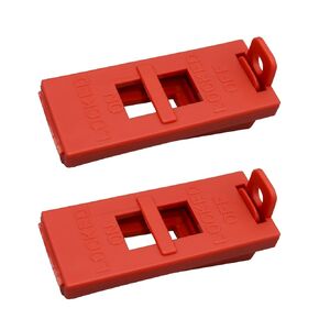2 Pcs 6064 Wall Switch Locking Device, Plastic, Maintain Switch Position to Ensure Safety