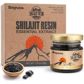 Pure Himalayan Shilajit Resin | 600 mg 80+ Servings| 85+ Trace Minerals & 75%+ Fulvic Acid for Focus & Energy| Zero Sugar| Gold Grade Pure Shilajit for Men & Women - 1.76 Oz