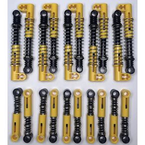 20 pcs LOT of TECHNIC Light Shock ABSORBERS, Shock ABSORBERS 9.5L (Extra Hard Spring) Building-Block Part Piece Spring Suspension Car Truck Chassis (Random Color)…