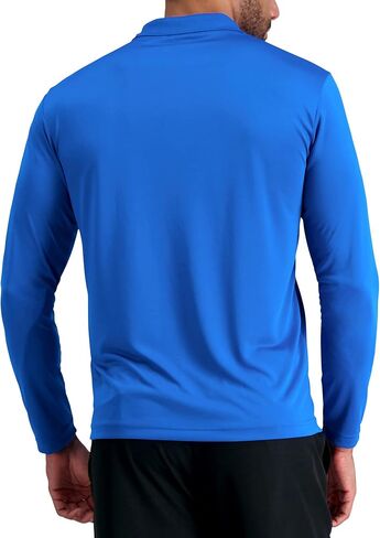 Haggar Mens Long Sleeve Stretch Polo in Saudi Arabia