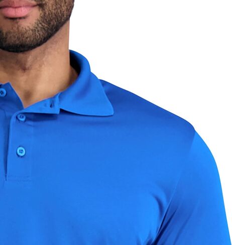 Haggar Mens Long Sleeve Stretch Polo in Saudi Arabia