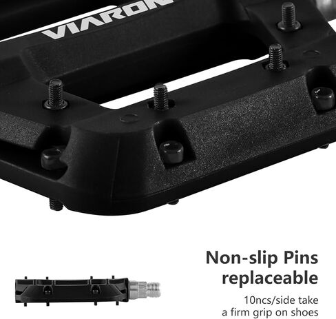 دواسات الدراجة الجبلية من ألياف النايلون MTB دواسات الدراجة المسطحة 9/16 بوصة منصة خفيفة الوزن تحمل مختومة للطرق الجبلية BMX MTB Bike in Kuwait