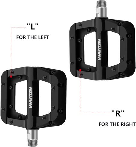دواسات الدراجة الجبلية من ألياف النايلون MTB دواسات الدراجة المسطحة 9/16 بوصة منصة خفيفة الوزن تحمل مختومة للطرق الجبلية BMX MTB Bike in Kuwait