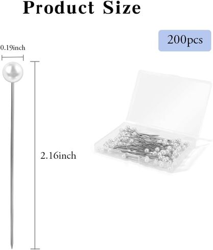 300 Pcs Bouquet Pins Flower Pin,3 Styles Pearl Head Pins,Diamond Pins for Bouquets,Bouquet Pins,Crystal Head Corsage Pins for Jewelry,Making Sewing,Wedding Floral Decorations and DIY Crafts in Saudi Arabia