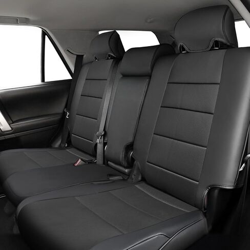 coverdream Custom Fit Seat Covers for Toyota 4Runner 2011-2024 5 Seats - Full Coverage Seat Protector,Polyester (Black,Full Set) in Kuwait