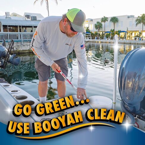 Booyah Clean Boat Wash & Wax – Award-Winning One-Step Cleaner and Protector Fortified with Carnauba Wax, Reduces Salt and Hard Water Deposits – Meets EPA Safer Choice Direct Release Criteria in Saudi Arabia