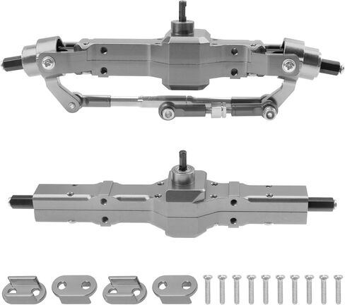 Aluminum Alloy Front Rear Portal Axle Upgrade Part Compatible with WPL B14 B16 B24 B36 HengLong FeiYu JJRC 1/16 RC Car (Red) in Saudi Arabia