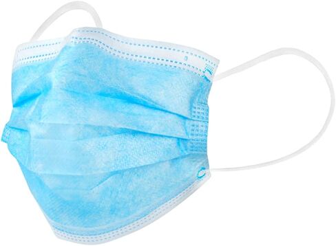 Restaurantware Clean Tek Professional Disposable Face Masks 1000 Breathable Nose Masks - 3 Ply Customizable Fit Blue Earloop Face Masks Durable And Comfortable in Saudi Arabia