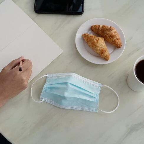 Restaurantware Clean Tek Professional Disposable Face Masks 1000 Breathable Nose Masks - 3 Ply Customizable Fit Blue Earloop Face Masks Durable And Comfortable in Saudi Arabia