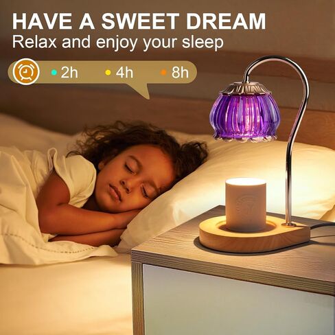 Candle Warmer Lamp with Timer, Dimmable Candle Warmer Lantern Light Gift Electric Fragrance Candle Holders for Warming House Warming Home Decoration Gifts for Women,Orange in Saudi Arabia
