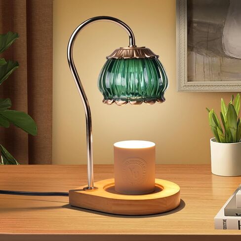 Candle Warmer Lamp with Timer, Dimmable Candle Warmer Lantern Light Gift Electric Fragrance Candle Holders for Warming House Warming Home Decoration Gifts for Women,Orange in Saudi Arabia