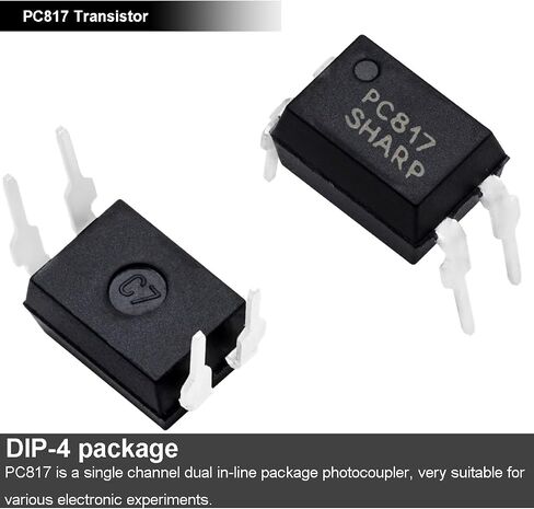 50 قطعة PC817 ترانزستور مخرج Optocoupler PC817C DIP-4 2.54 مم + 50 قطعة مقبس رقاقة IC مستدير 2.54 مم صف مزدوج 4 دبوس لاختبار Optocoupler وإصلاحه واستبداله in Saudi Arabia