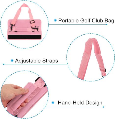 PATIKIL Lightweight Carry Bag, Mini Golf Club Bag with Adjustable Strap for Men Women Golfer Pouch Driving Range Carrier Course Training Practice Case in Kuwait