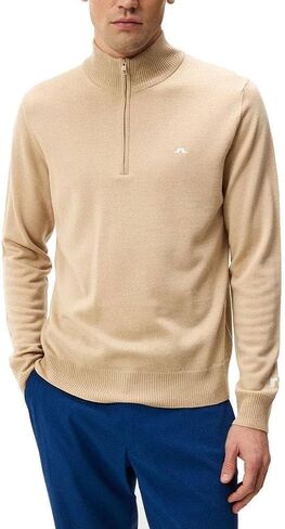 2024 J.Lindeberg Kian Zipped Golf Pullover Safari بيج كبير in Kuwait