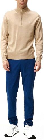 2024 J.Lindeberg Kian Zipped Golf Pullover Safari بيج كبير in Kuwait