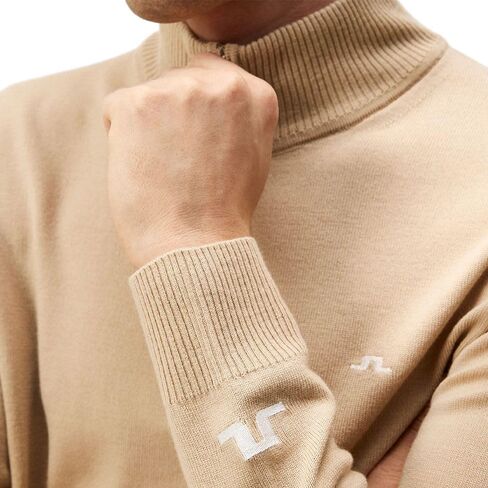 2024 J.Lindeberg Kian Zipped Golf Pullover Safari بيج كبير in Kuwait