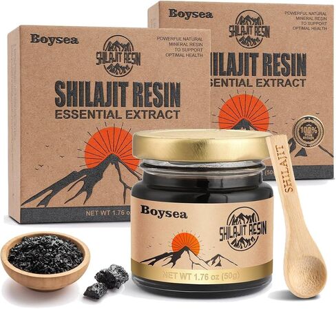 Pure Himalayan Shilajit Resin | 600 mg 80+ Servings| 85+ Trace Minerals & 75%+ Fulvic Acid for Focus & Energy| Zero Sugar| Gold Grade Pure Shilajit for Men & Women - 1.76 Oz in Saudi Arabia