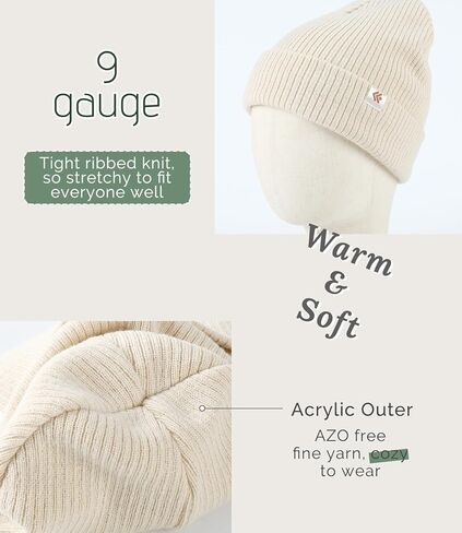 Beanie Hat for Women Men Satin Lined Beanie Winter Hats Silk Lined Slouchy Beanie Warm Ski Hat Unisex Knit Cap in Kuwait