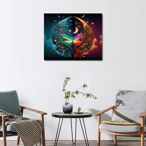 Rebotipy Lucky Koi Paint by Number for Adults Carp Paint by Numbers Glass Style Koi Art Paint by Numbers for Adults Beginner Flower Oil Painting Canvas Wall Art Home Decor 16"x20" Without Frame in Kuwait