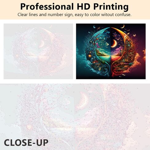 Rebotipy Lucky Koi Paint by Number for Adults Carp Paint by Numbers Glass Style Koi Art Paint by Numbers for Adults Beginner Flower Oil Painting Canvas Wall Art Home Decor 16"x20" Without Frame in Kuwait