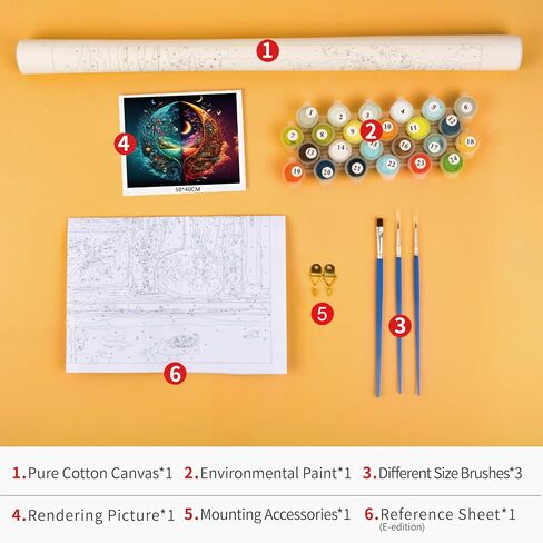 Rebotipy Lucky Koi Paint by Number for Adults Carp Paint by Numbers Glass Style Koi Art Paint by Numbers for Adults Beginner Flower Oil Painting Canvas Wall Art Home Decor 16"x20" Without Frame in Kuwait
