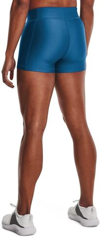 Under Armour Women's HeatGear Mid Rise Shorty, (683) Pink Shock / / White, X-Small in Kuwait