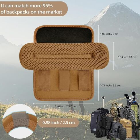 ZINMARK 2Pcs Thick Cushioned Shoulder Pads, Anti-Slip Design and Breathable Mesh Pads for Shoulder Strap,Soft and Comfortable in Kuwait