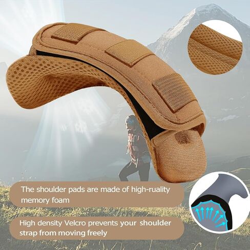 ZINMARK 2Pcs Thick Cushioned Shoulder Pads, Anti-Slip Design and Breathable Mesh Pads for Shoulder Strap,Soft and Comfortable in Kuwait