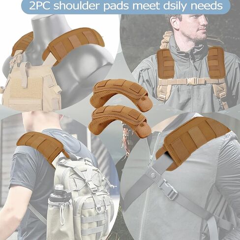 ZINMARK 2Pcs Thick Cushioned Shoulder Pads, Anti-Slip Design and Breathable Mesh Pads for Shoulder Strap,Soft and Comfortable in Kuwait