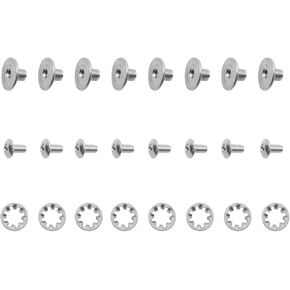 4 Pcs Football Backplate Screws Stainless Steel Football Back Plate Hardware Silver Battle Backplate Screws for Unisex Adult Size Youth Size Football Backplates