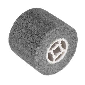 uxcell 120mmx100mm 40 Grit Non-Woven Polishing Burnishing Wheel Nylon Wire Drawing Abrasive Flap Wheel for Stainless Steel Copper, Grey