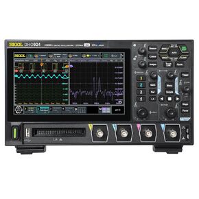 RIGOL Digital Oscilloscope DHO924 250MHz Frequency Band + 12-bit Vertical Resolution + Maximum 1.25 GSa/s Sample Rate + 4 Analog Channels