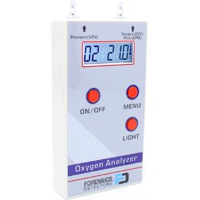 Oxygen Analyzer by Forensics | 21%-100% | O2, Flow & Pressure Digital Readout |