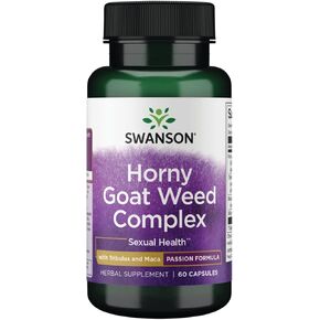Swanson Premium Brand Premium Horny Goat Weed Complex 60 Capsules (1 Pack)
