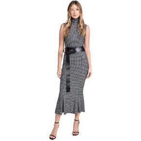 Norma Kamali Women's Sleeveless Turtleneck Fishtail Dress