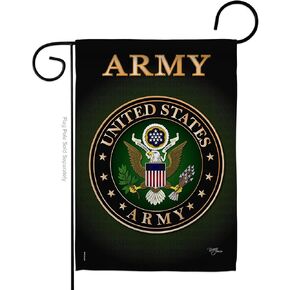 Breeze Decor US Army Armed Forces Rangers Official Licensed United State American Military Retire Decorative, Garden Flag 13"x 18.5", Memorabilia Veteran Memorial Day Gifts Made in USA