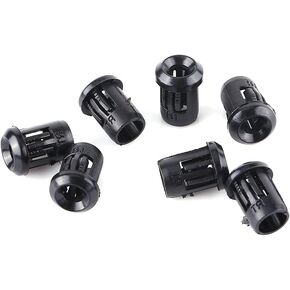 50pcs 3mm, 5mm, 8mm, 10mm LED Black Nylon Sockets Diode Holder Lamp(3mm/0.12in)