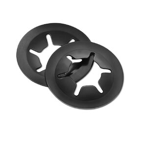 M10 Internal Tooth Star Lock Washers, Quick Speed Locking Washers, Steel Black Finish Push on Locking Washer, Speed Retaining Clips Fasteners, 50 PCS