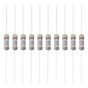 YOKIVE 200 PCS Carbon Film Resistors, 1W 4.7 Ohm 5% Tolerances Resistor, Good for DIY Electronic Projects (4 Color Band, 0.4x0.14-Inch)