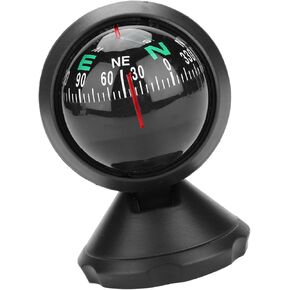 Akozon Electronic Adjustable Ball Night for Vehicle & Boat, Dashboard Inclinometer, Gauge Finder Balancer for Driving Direction