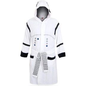 Star Wars Stormtrooper Hooded White Cotton Bath Robe, one size fits most