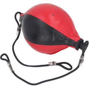 Double End Bag Boxing Ball,PU Leather Double End Punching Bag Boxing Striking Improve Reflexes, Fast Speed Hanging Boxing Ball for Training
