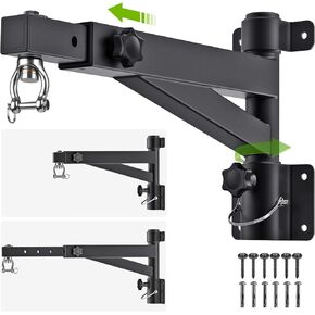 Kipika Heavy Bag Hanger Wall Mount Punching, Rotatable Heavy Duty Boxing Bag Bracket for Home Gym Indoor Outdoor, Adjustable Length for Kickboxing Bag, Muay Thai Bag,Speed Bag