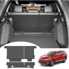 Trunk Mat & Backrest Mat for 2017-2022 Honda CRV Fuel Model All Weather Rear Seat Back Cover Cargo Liners for 2017 2018 2019 2020 2021 2022 CR-V Accessories (Fit 17-22 Fuel Model Only)