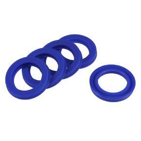 YOKIVE 5 Pcs UN Radial Shaft Seals, Industry PU Oil Seals for Hydraulic Cylinders (Blue, 22-mm ID x 32-mm OD 5-mm Width)