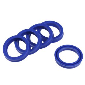YOKIVE 5 Pcs UN Radial Shaft Seals, Industry PU Oil Seals for Hydraulic Cylinders (Blue, 20-mm ID x 26-mm OD 5-mm Width)